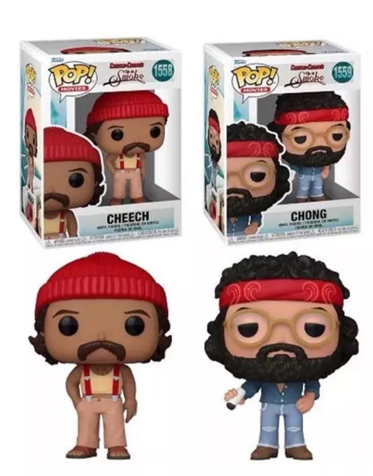 Funko Pop! Cheech & Chong Up in Smoke #1558  #1559 Set of 2 Gift Cult Weed Film