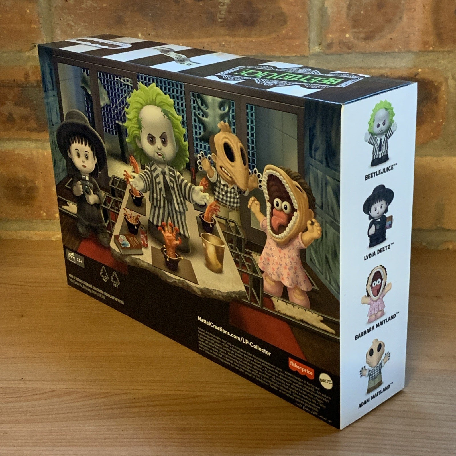 Fisher-Price Little People Collector Set Beetlejuice Bj Maitland Deetz In Stk