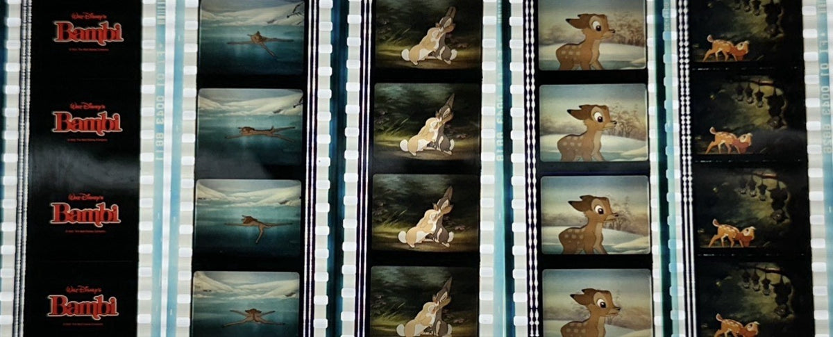 BAMBI Animation Film Cell Lot of 20 - Title Ice Thumper collectible movie poster3