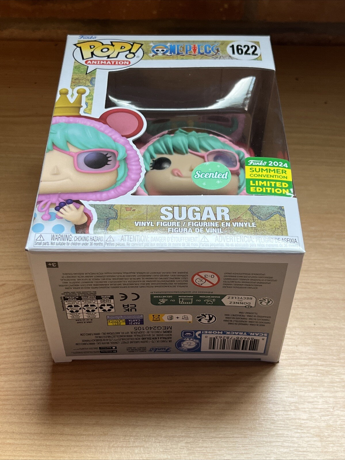 FUNKO ONE PIECE SUGAR POP SDCC 2024 Ltd Ed Scent Smell Pop Comic Con Luffy6