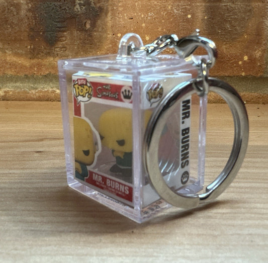 Funko Bitty Pop! The Simpsons Monty Burns Chase Set Hard Case Key ring