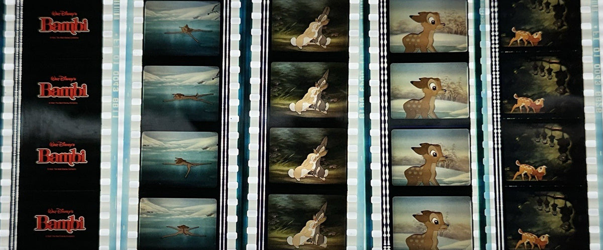 BAMBI Animation Film Cell Lot of 20 - Title Ice Thumper collectible movie poster0