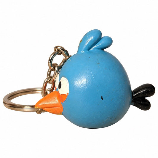 Angry Birds Bluebird Pig Key Ring  danglers Keychain charm PVC Movie Gift0