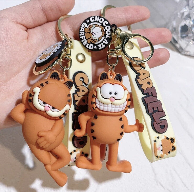 Garfield Chef Keychain Keyring Pendant Bag Charm Cartoon Cat Gift Movie Key Ring1