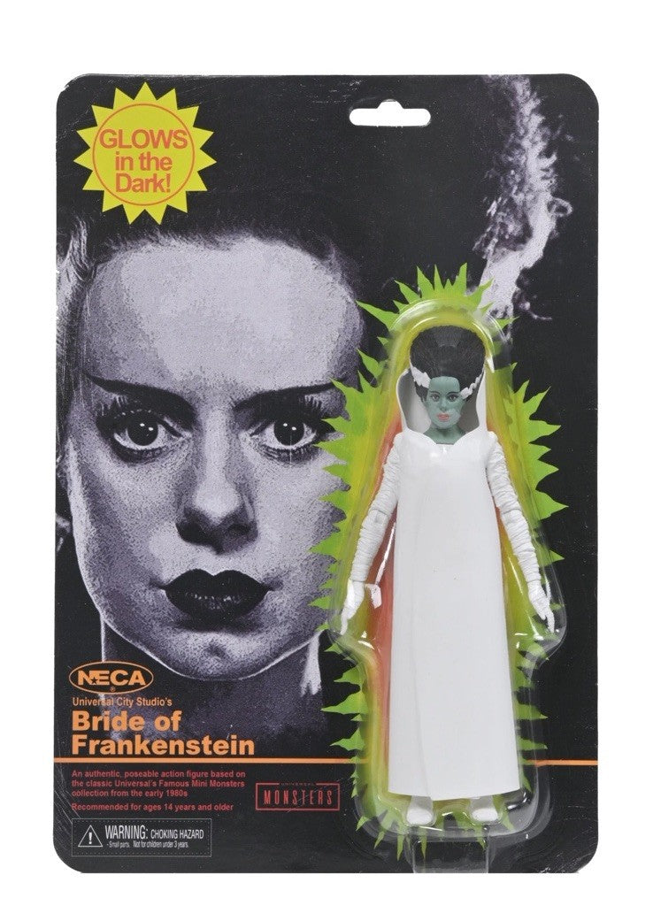 Neca RETRO GLOW BRIDE OF FRANKENSTEIN 7” SCALE ACTION FIGURE 2025 CON EXC In Stk7