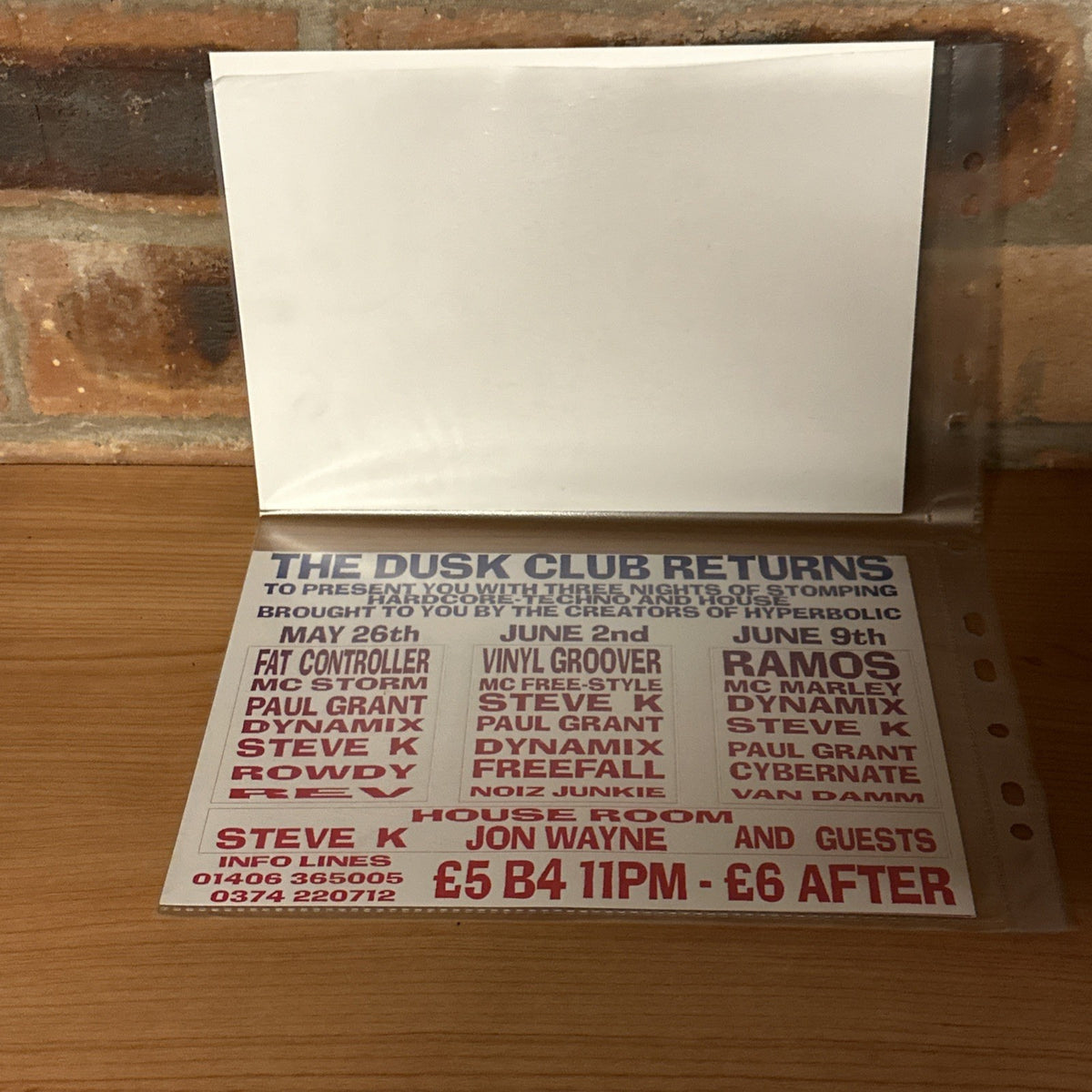 Rave Flyers X 2 Hyperbolic The Dusk Club Speedway Stadium Kings Lynn1
