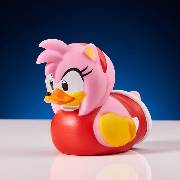 TUBBZ Mini Sonic The Hedgehog Amy Rose 1st Edition Duck Figure Collectible2