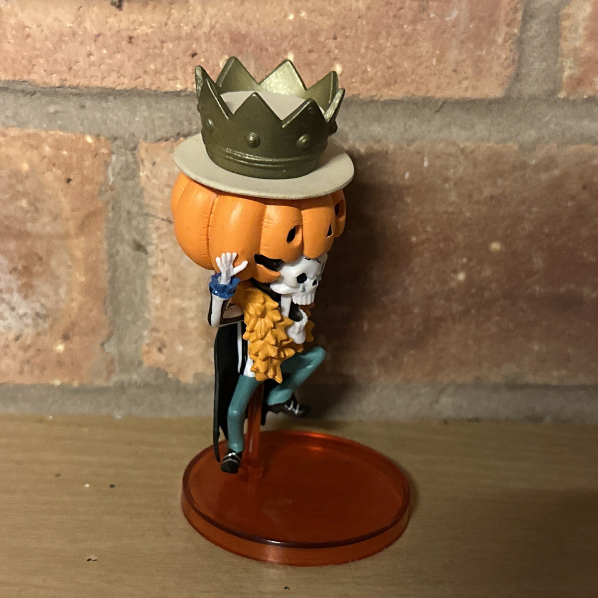 Brook Pumpkin Head ONE PIECE Figure HALLOWEEN  Size 7cm Cult Anime Vinyl2