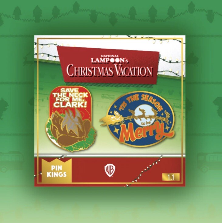 National Lampoon's Christmas Vacation Enamel Pin Badges X2 - New 1.1 Rare0