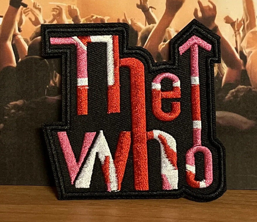 The Who Music Rock Band Badge Embroidered Patches SOSJams Sew Iron On Patch1