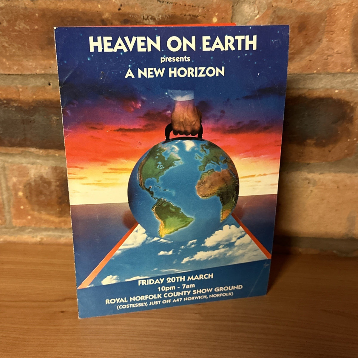 Rave Flyers Heaven On Earth A New Horizon 20th Mar Norfolk Show Ground0