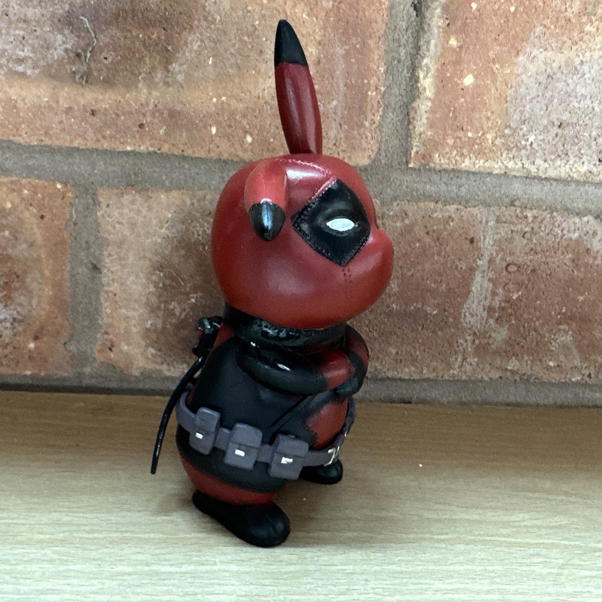 12Cm Pokeman Pikachu as X-men Deadpool Anime Characters Figure Toys Vinyl Figure1