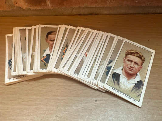 50 x Cricketers 1938 John Player & Sons Cigarette Cards - full set 0