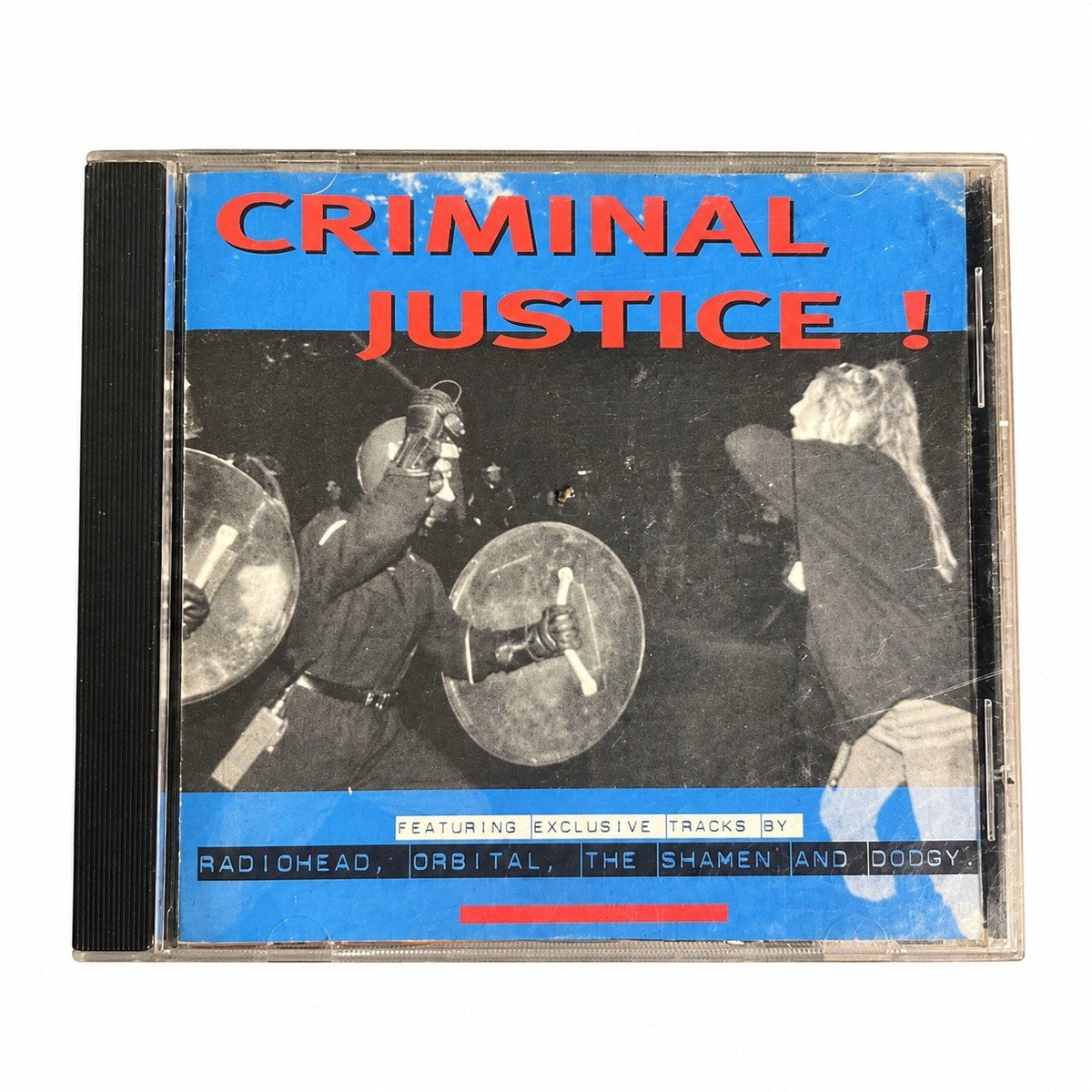 CRIMINAL JUSTICE BILL cd RADIOHEAD ORBITAL SHAMEN DODGY CORDUROY EXC RARE TRACKS0