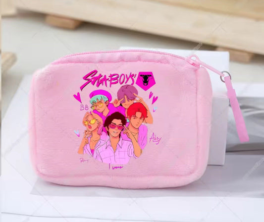 2025 NEW KPop demon hunters SOJA BOYS  Cosplay Zipper coin purse card bag