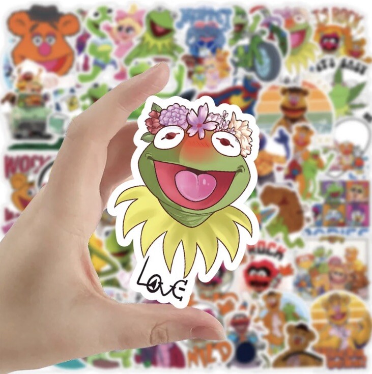10 X The Muppets Cartoon Stickers Kermit Piggy Movie Skateboard Laptop2