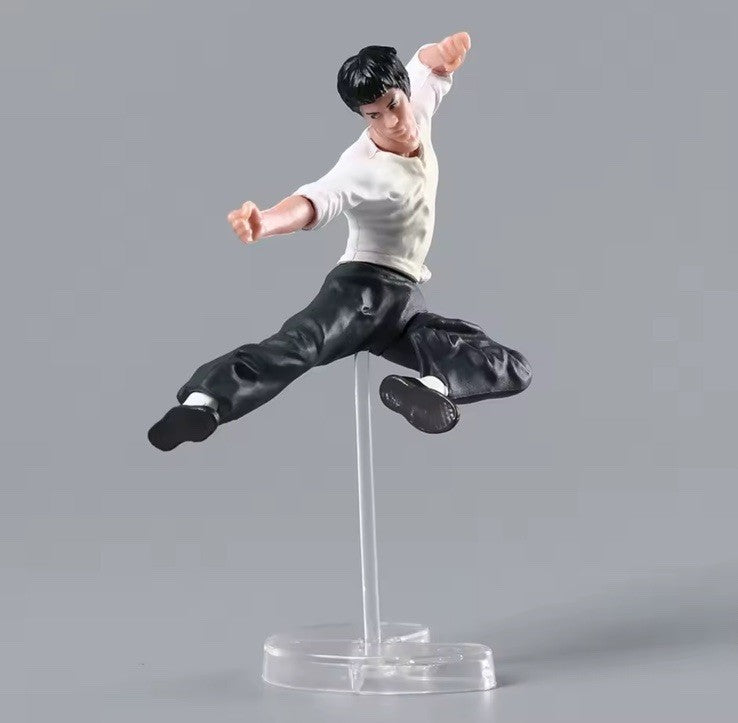 4pcs Kung Fu Bruce Lee Boxed Mini Action Figure Model Toy Super Hero Model2