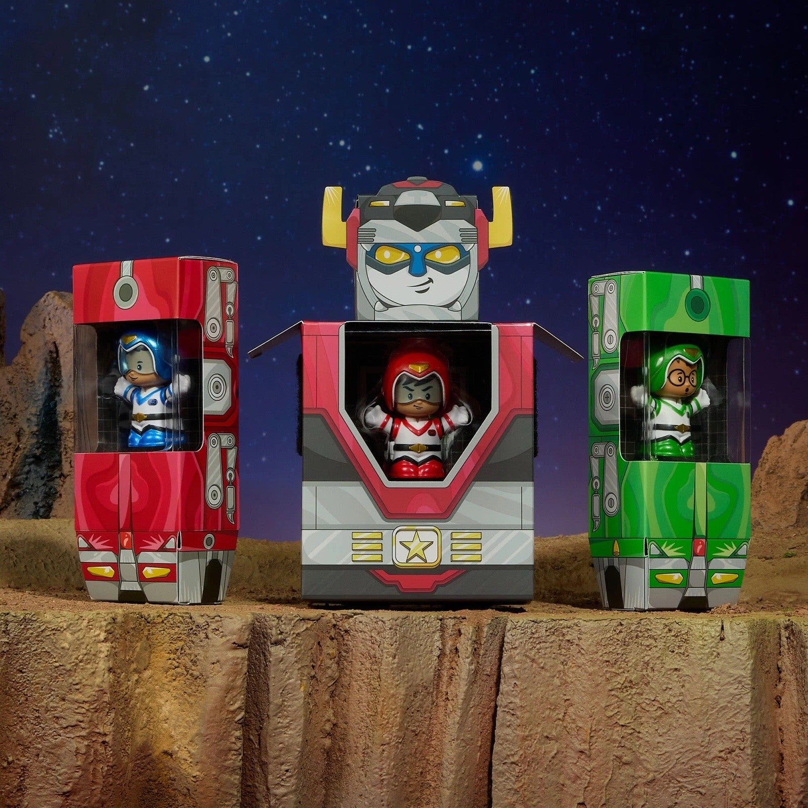 Little People Collector - Voltron 40th Anniversary Gold Label Set In Stk
