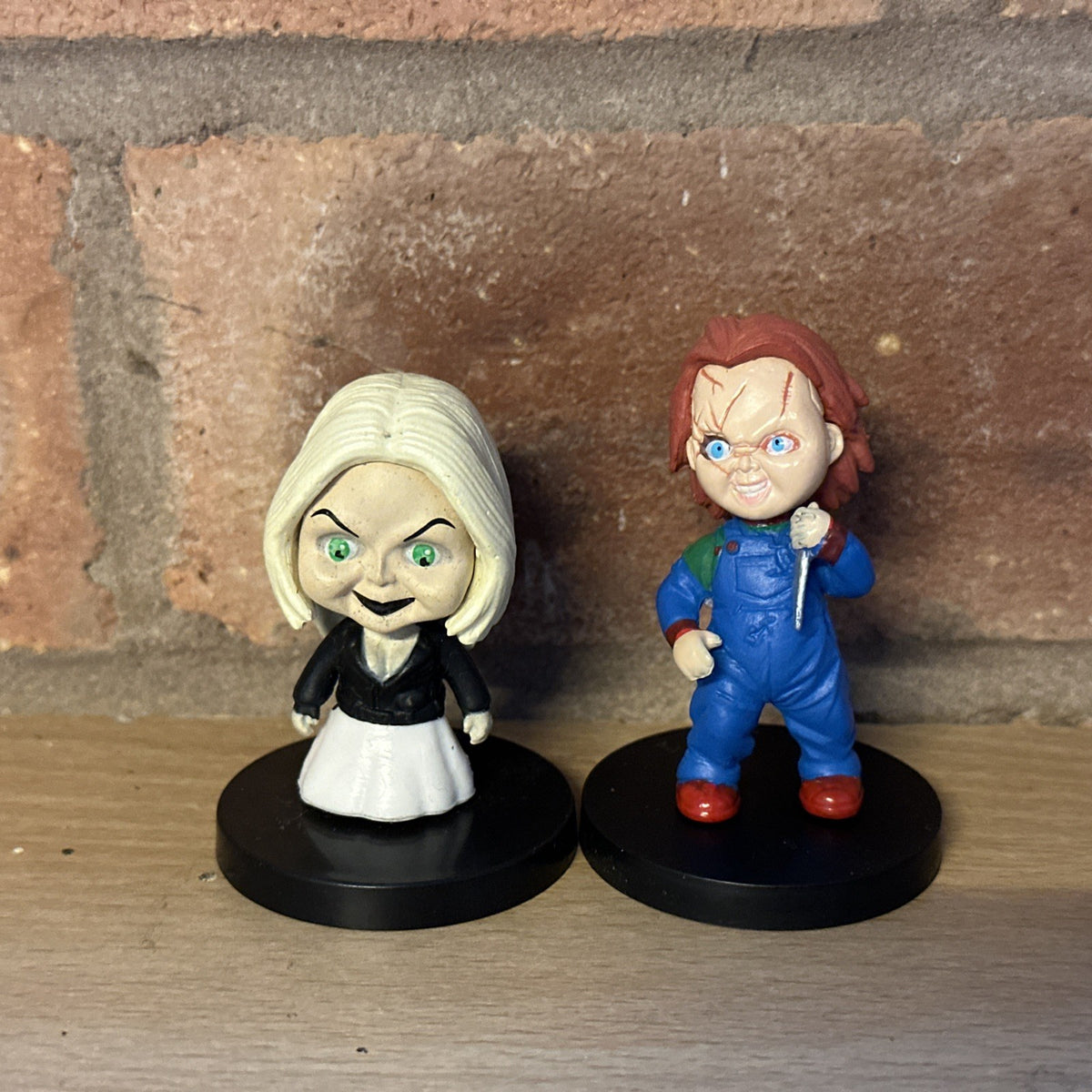  Chucky And Tiffany Horror Movie Figure  Pop Halloween Cult Film 5cm Collect Set0