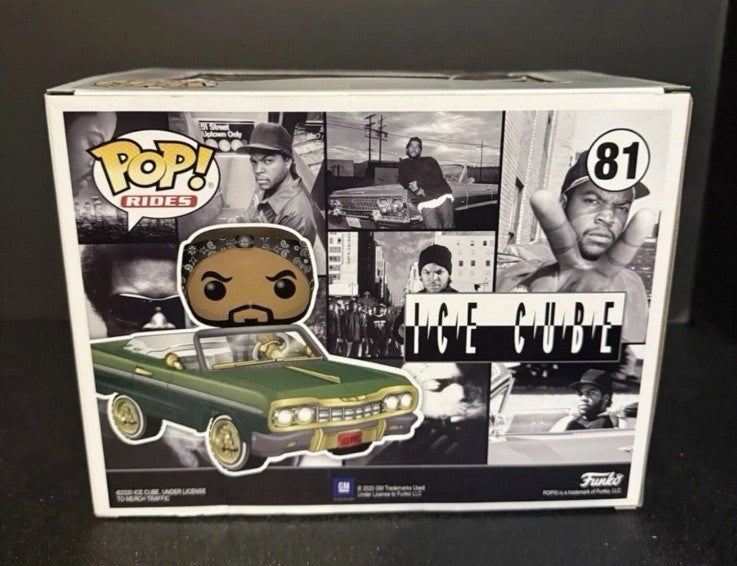 Ice Cube 1964 Chevy Impala Rap Hip Hop POP! Rides #81 Vinyl Funko Grail  