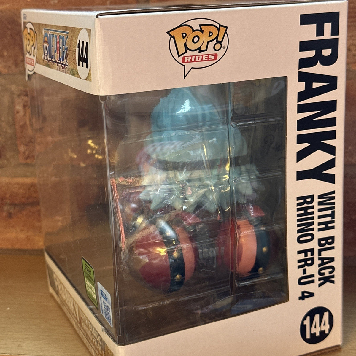 Funko Pop Franky with Black Rhino FR-U 4 ECCC 2026 One Piece Ltd Ed Share # 1443