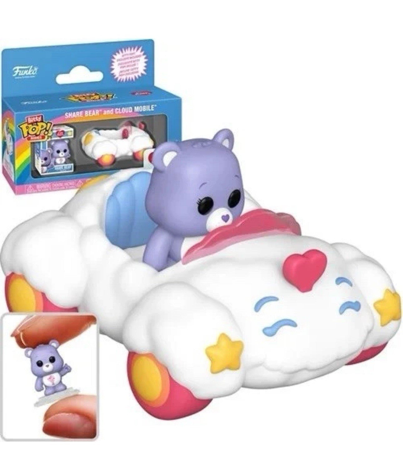 Carebears Share Bear Cloud Mobile Funko Bitty Pop! Ride In Stock Bittyverse