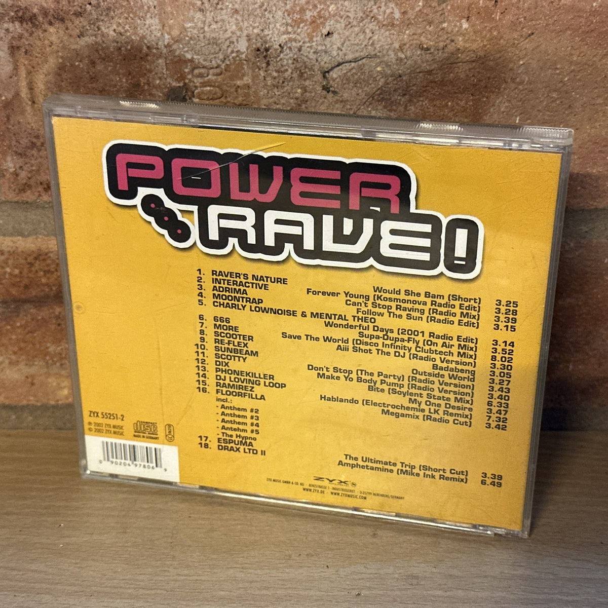 Power Rave! (2002, #zyx55251 Mint CD Raver's Nature, Interactive, Adrima Remixes1