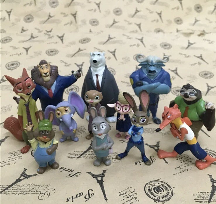Zootopia Zootropolis Cake Topper Toys Figures Kids Birthday Cake Decoration boys1