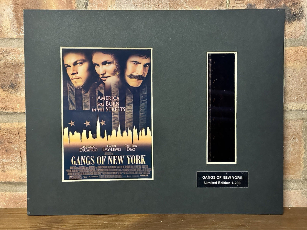 Gangs Of New York Film Cell Scorsese 1st Of 200 Mounted display original COA1