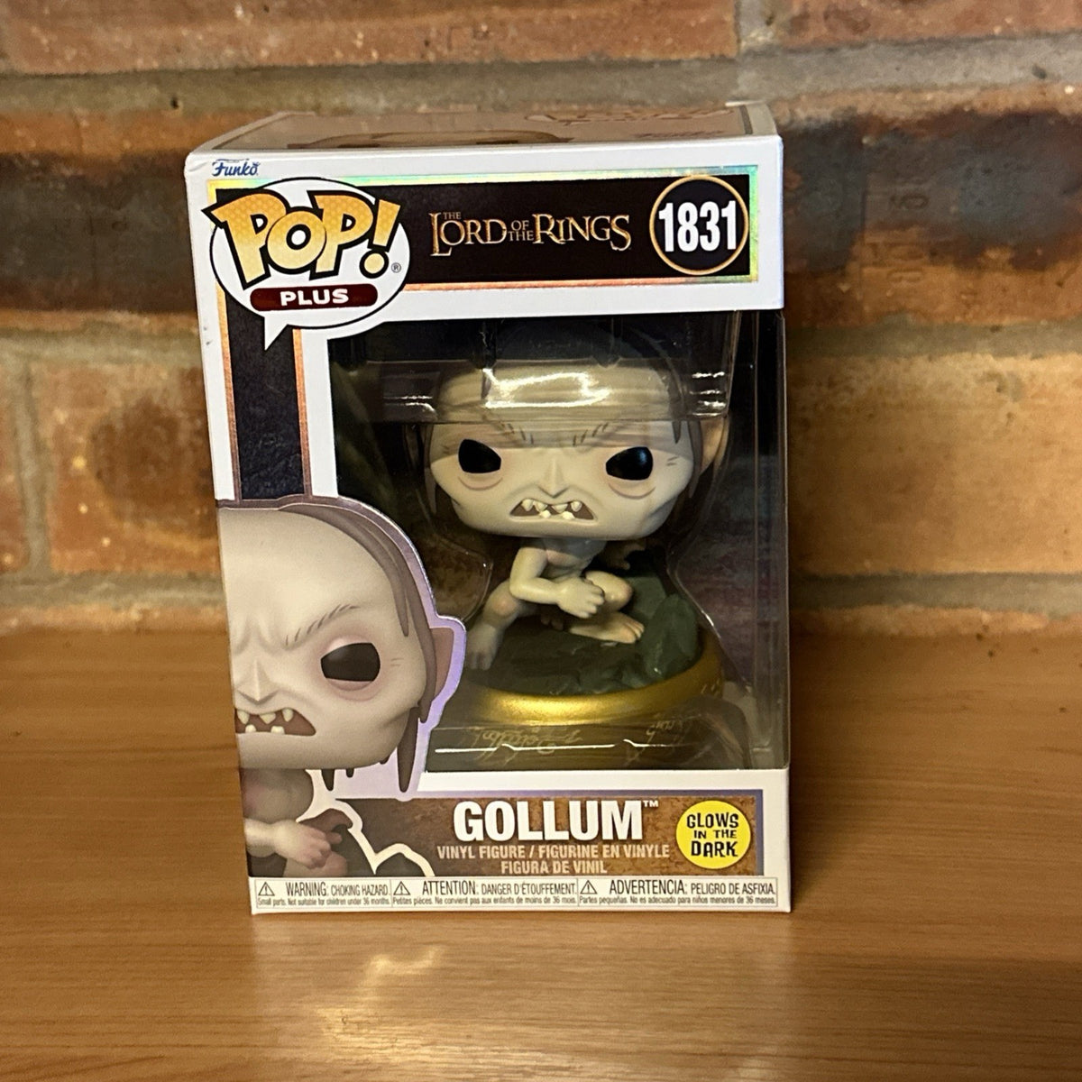 The Lord of The Rings Gollum GLOW #1831 Funko Pop! w/ Protector In Stock Gift0