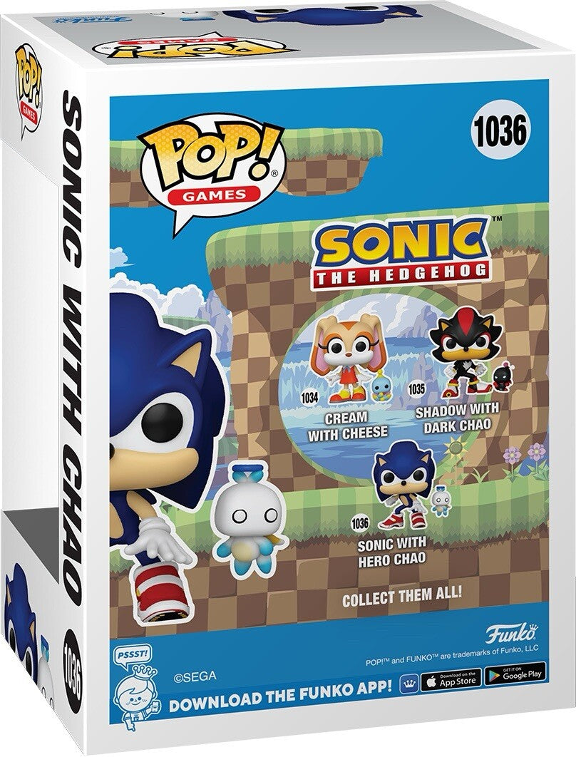 FUNKO POP! Sonic The Hedgehog FLOCKED SONIC HERO CHAO In Stock NOW  Ltd Ed9
