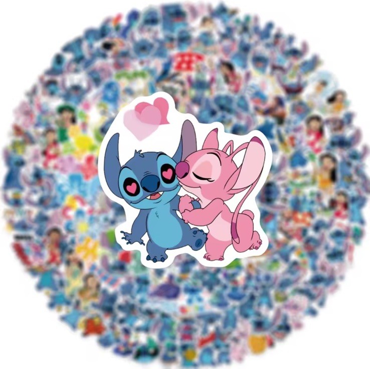 20 Pcs Disney Cute Lilo And Stitch Stickers Car Skateboard Luggage Suitcase NEW