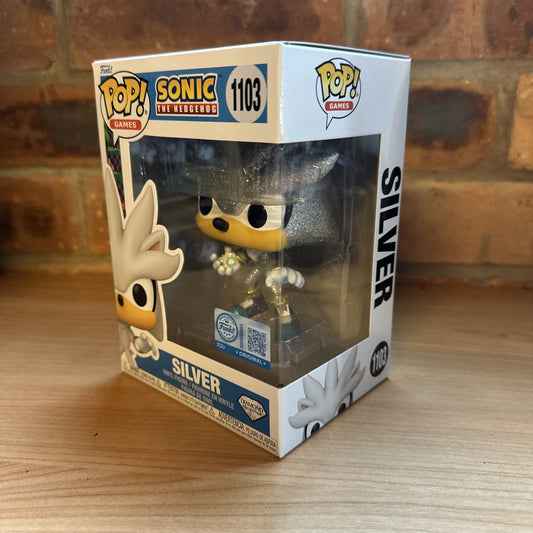 Funko POP! Sonic Hedgehog SILVER Diamond Glitter Ltd Ed 1103 In Stock Now