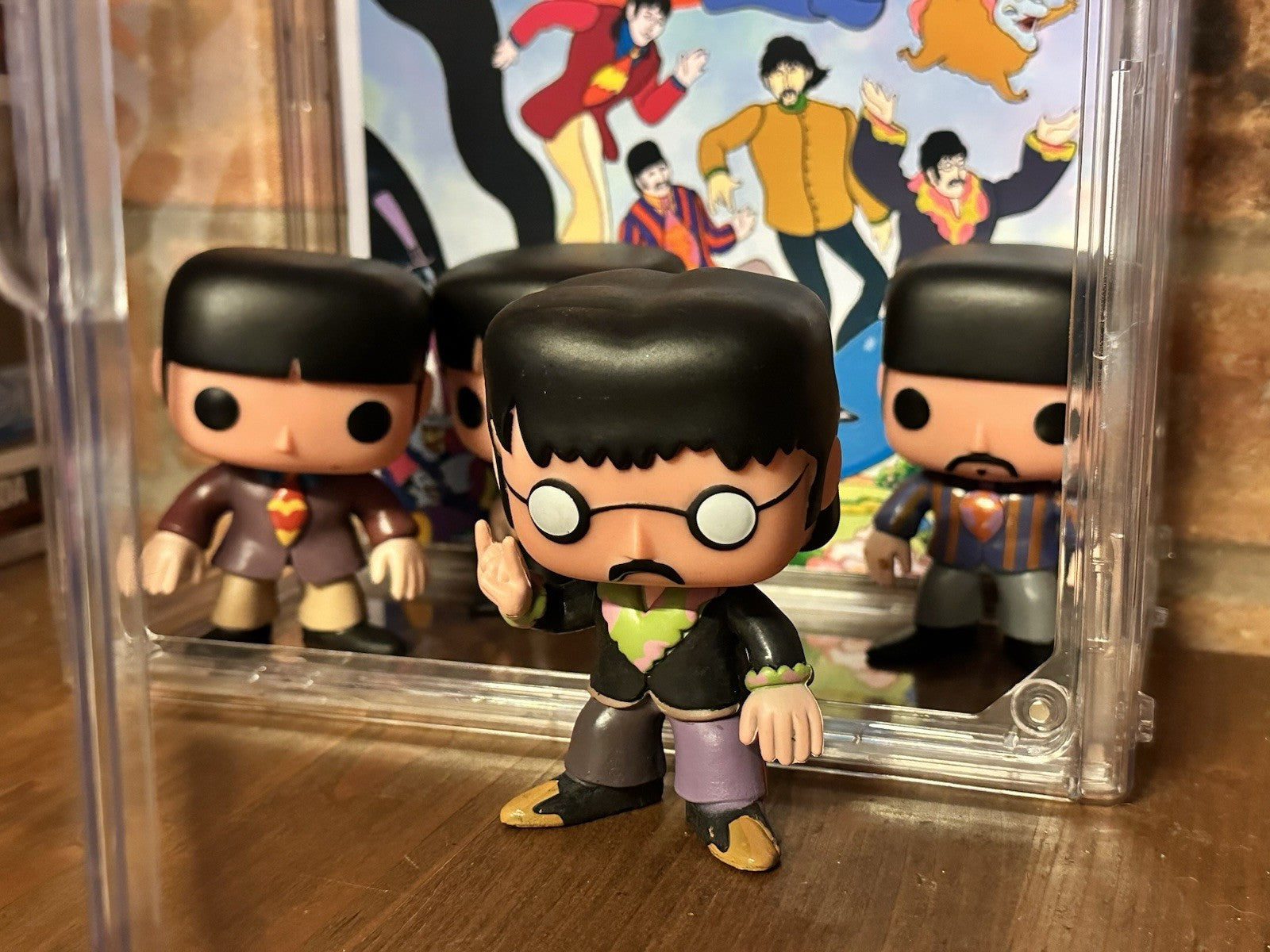The Beatles Yellow Submarine Vinyl Figures Custom Funko Hard Display Case Movie