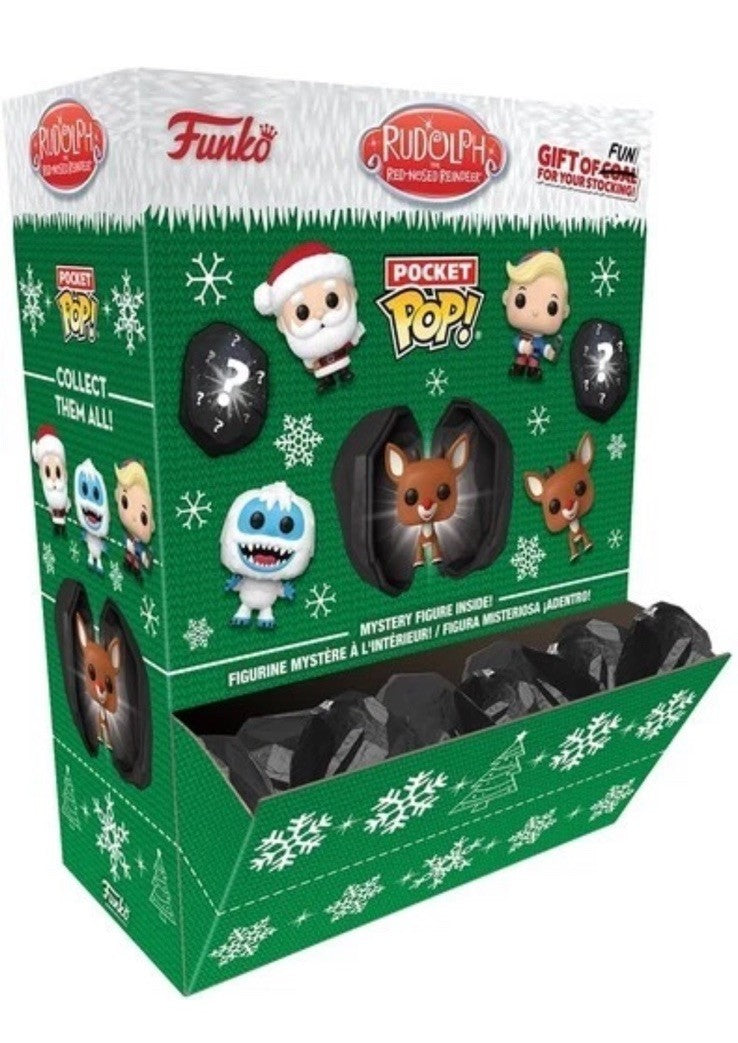 1x Funko Pocket POP! Coal: Rudolph One Random Pocket POP! Great Xmas Gift Filler2