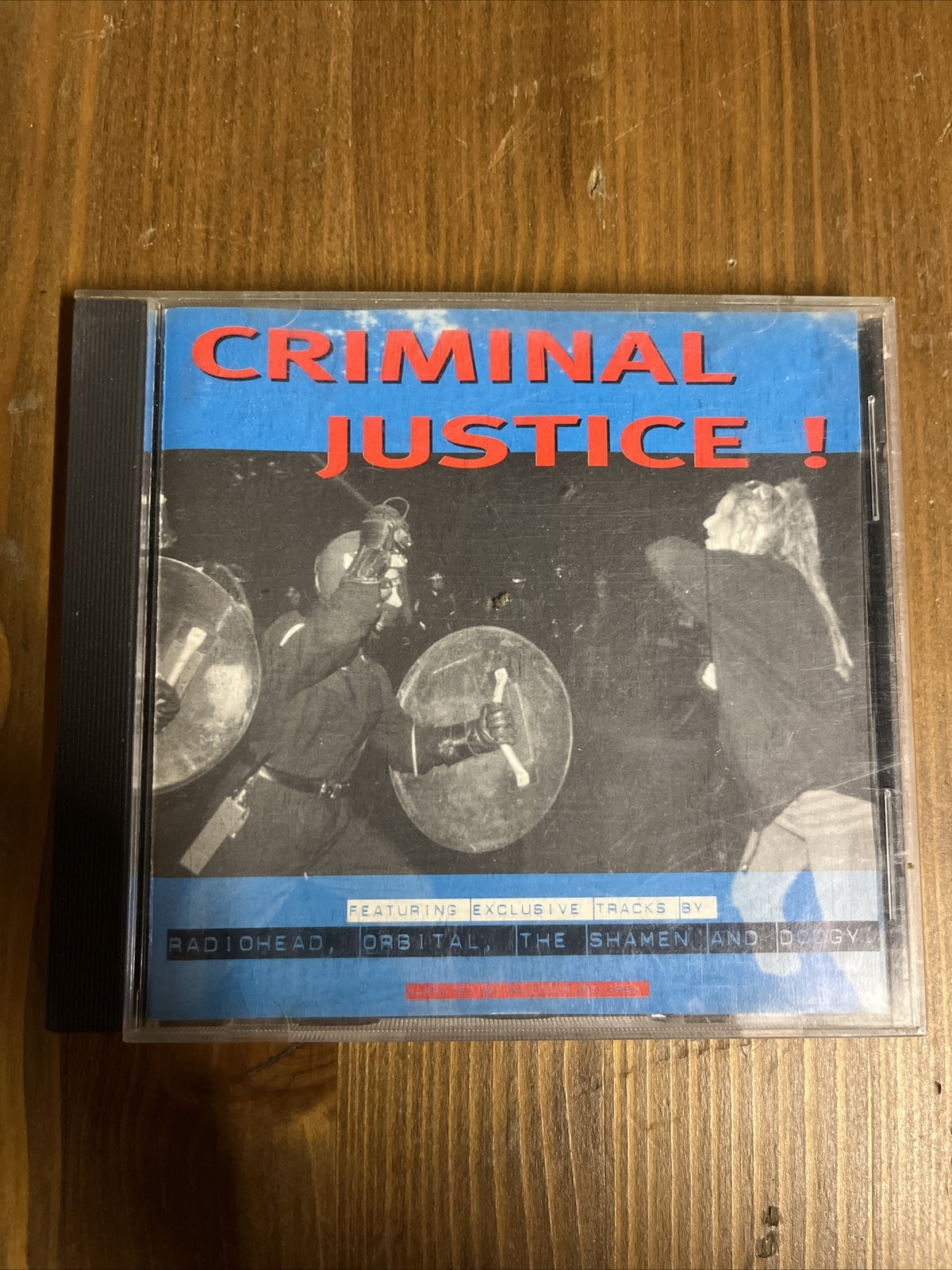 CRIMINAL JUSTICE BILL cd RADIOHEAD ORBITAL SHAMEN DODGY CORDUROY EXC RARE TRACKS1