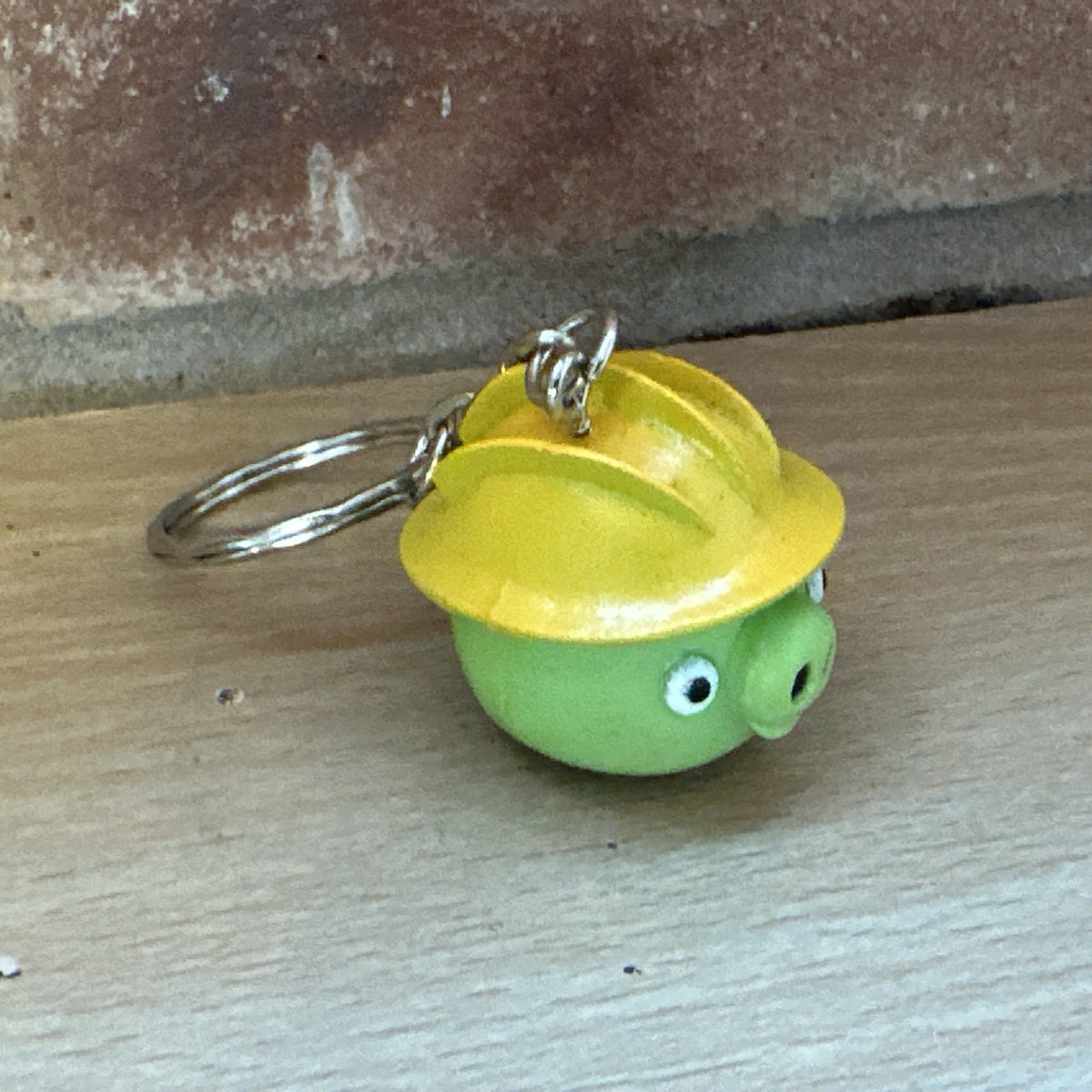 Angry Birds Worker Pig Piggie Key Ring  danglers Keychain charm PVC Movie Gift3