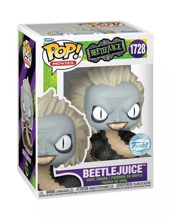 FUNKO POP! BEETLEJUICE SNAKE - BEETLEJUICE LTD ED CULT MOVIE GIFT IN STK NOW