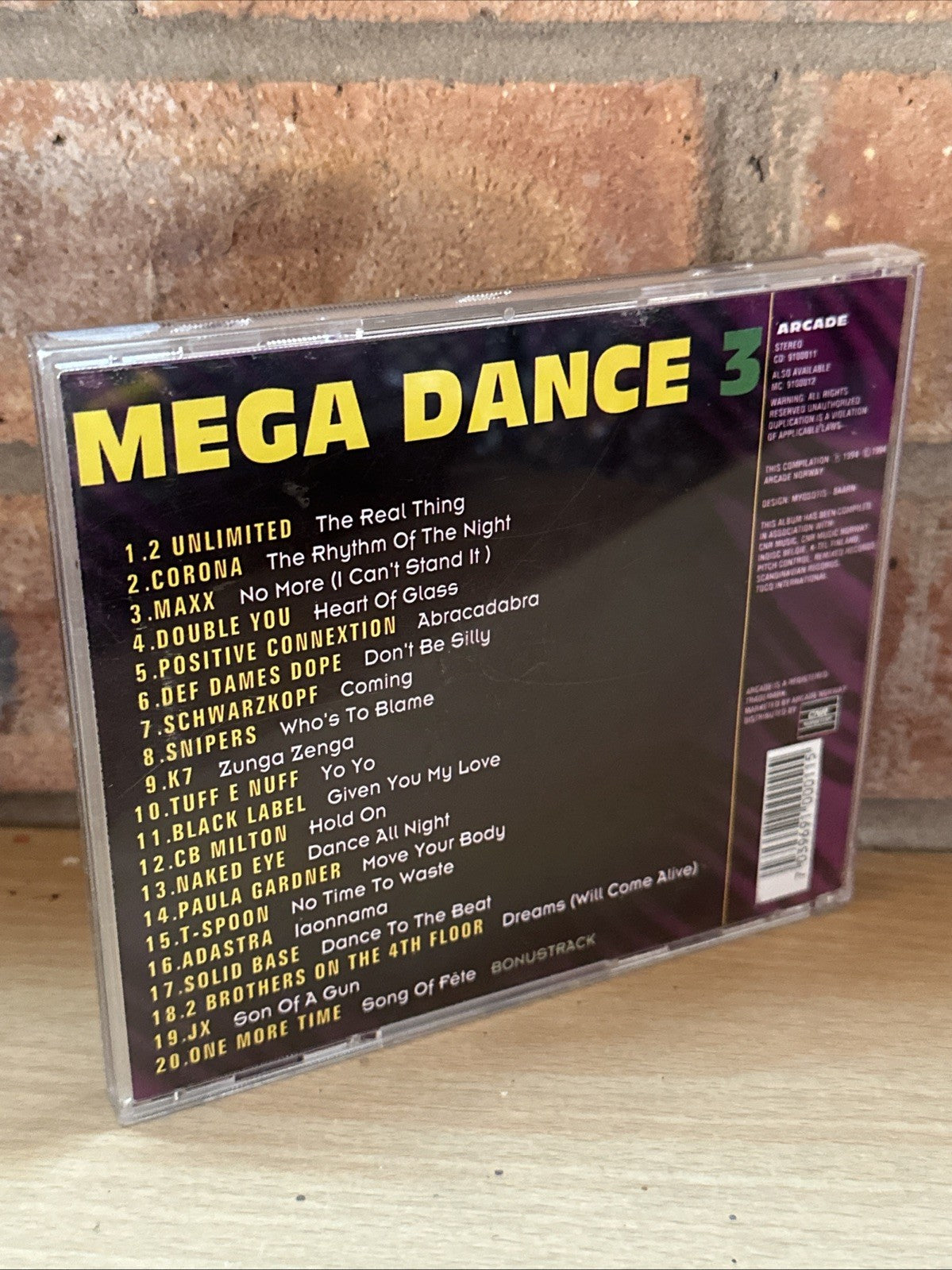 Various – Mega Dance 3 CD Rare 90’s Electronic 20 Track Cd Mint CDs1