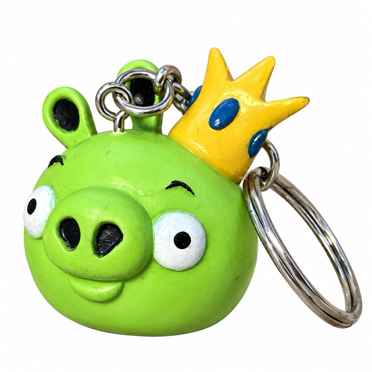 Angry Birds King Pig Key Ring  danglers Keychain charm PVC Movie Gift0