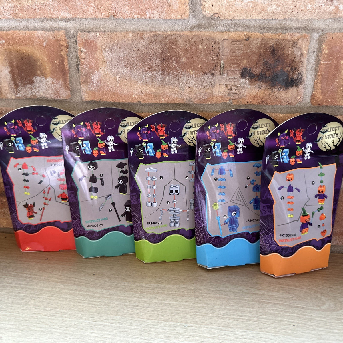 5x Halloween Building Block Brick Figures Devil Ghost Pumpkin Witch1