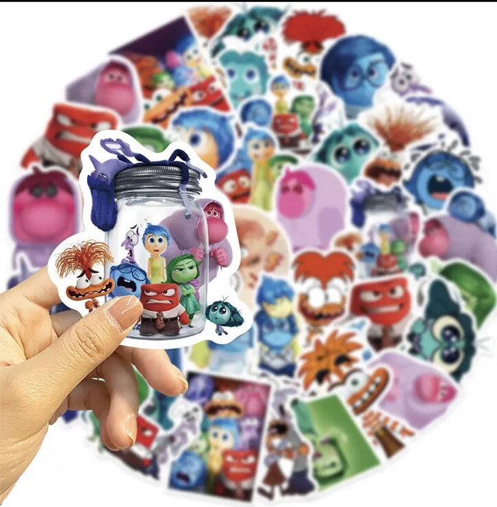 50 Inside Out Sticker for Kids Cartoon Movie Decal Gifts Waterproof Stickers2
