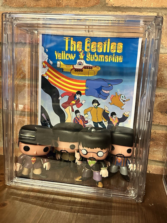 The Beatles Yellow Submarine Vinyl Figures Custom Funko Hard Display Case Movie