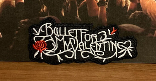 SOSJams Sew Iron On Patch Bullet Valentine Rock Band Badge Embroidered Patches