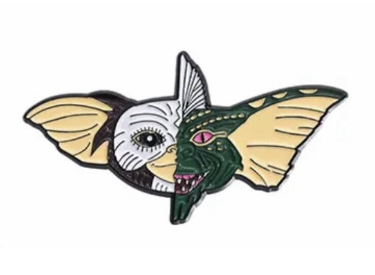Gremlins Gizmo Half Gremlin Face Metal Enamel Pin Badge Brooch Gift bag Set0