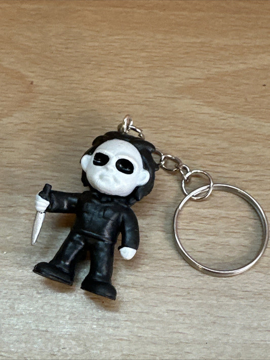 Myers Halloween 3D Key ring Horror TV Movie Goth Gift Kids Cult gift Keychain0