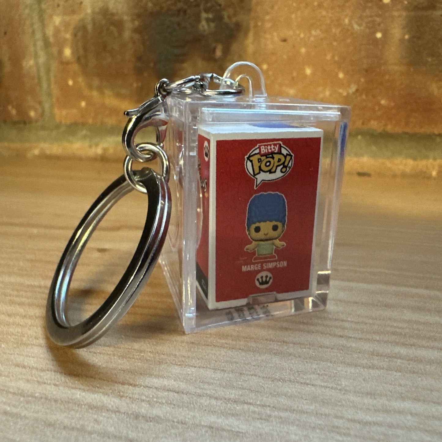Funko Bitty Pop! The Simpsons MARGE Simpson Chase Set Hard Case Key ring Gift