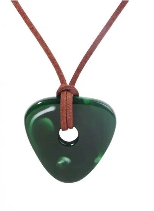 Coraline Style Green Seeing Stone Necklace Movie Gift Merch Anime Horror0