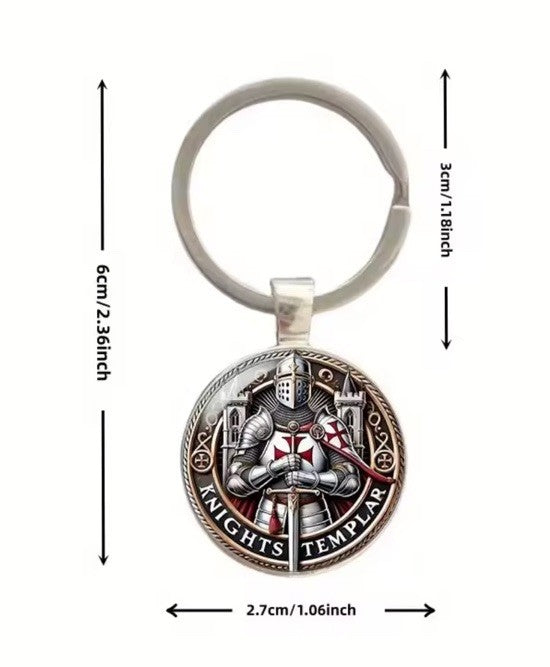 Masonic Knights Templar Key Ring Keyring Freemason Mason Freemasonary christian1