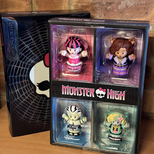 Fisher Price Little People Collector Set Monster High Rare Ltd Ed Import